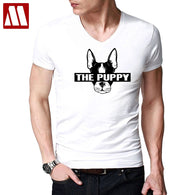 2018 New Summer Fashion French Bulldog Design T-Shirts Men's High Quality Cotton The Puppy tshirt Hipster Funny Tops Tee Shirts