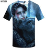 KYKU Wolf T shirt Beauty Clothing Sexy Clothes Jungle Tees Fashion Tops Tshirt Men Rock