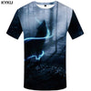 KYKU Wolf T shirt Beauty Clothing Sexy Clothes Jungle Tees Fashion Tops Tshirt Men Rock