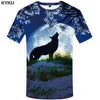 KYKU Wolf T shirt Beauty Clothing Sexy Clothes Jungle Tees Fashion Tops Tshirt Men Rock