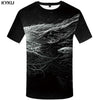 KYKU Wolf T shirt Beauty Clothing Sexy Clothes Jungle Tees Fashion Tops Tshirt Men Rock