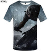 KYKU Wolf T shirt Beauty Clothing Sexy Clothes Jungle Tees Fashion Tops Tshirt Men Rock