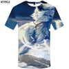 KYKU Wolf T shirt Beauty Clothing Sexy Clothes Jungle Tees Fashion Tops Tshirt Men Rock