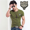 Hot Sale White Wolf Design inwrought Short Sleeve T-shirts Leisure Round Collar Men Tshirts Camisetas Fashion Cotton T Shirts