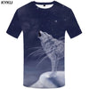KYKU Brand Wolf T shirt Beauty T-shirt Girl Tshirt Tops Tees Clothes Men Funny Top Tee Fashion Homme