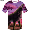 KYKU Brand Wolf T shirt Beauty T-shirt Girl Tshirt Tops Tees Clothes Men Funny Top Tee Fashion Homme