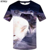 KYKU Brand Wolf T shirt Beauty T-shirt Girl Tshirt Tops Tees Clothes Men Funny Top Tee Fashion Homme