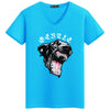 MYDBSH Plus Size 5XL Round Neck Short sleeved Funny Print t-shirt Personality Brave Dog t shirt design mens tshirt Free Shipping