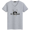 2018 New Summer Fashion French Bulldog Design T-Shirts Men's High Quality Cotton The Puppy tshirt Hipster Funny Tops Tee Shirts