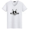 2018 New Summer Fashion French Bulldog Design T-Shirts Men's High Quality Cotton The Puppy tshirt Hipster Funny Tops Tee Shirts