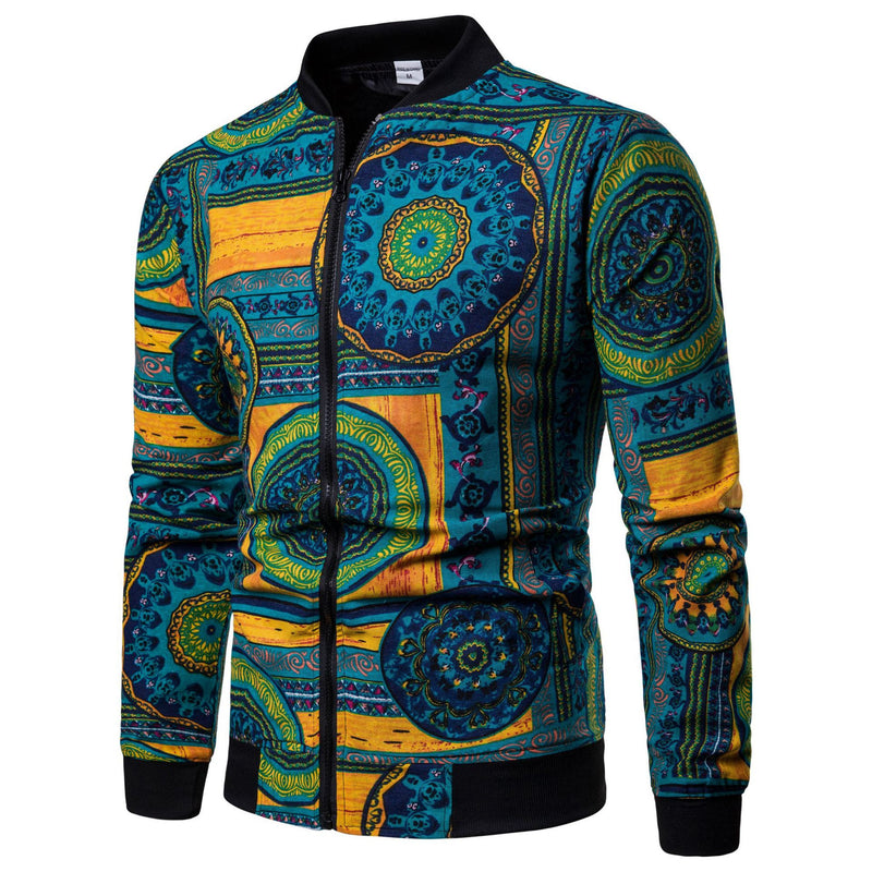 Fashion Print Street Style Men Jacket