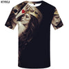 KYKU Card T-shirt Men Black Skull T Shirt Anime Clothes Beauty 3d Printed Tshirt Funny T Shirts King Punk Rock Mens Clothing New