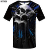 KYKU Card T-shirt Men Black Skull T Shirt Anime Clothes Beauty 3d Printed Tshirt Funny T Shirts King Punk Rock Mens Clothing New