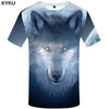 KYKU Wolf T shirt White Tshirt Beauty T-shirt Clothes Clothing Tops Men Print Male Cool Japanese