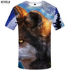 KYKU Wolf T shirt White Tshirt Beauty T-shirt Clothes Clothing Tops Men Print Male Cool Japanese