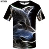 KYKU Wolf T shirt White Tshirt Beauty T-shirt Clothes Clothing Tops Men Print Male Cool Japanese