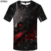 KYKU Wolf T shirt White Tshirt Beauty T-shirt Clothes Clothing Tops Men Print Male Cool Japanese